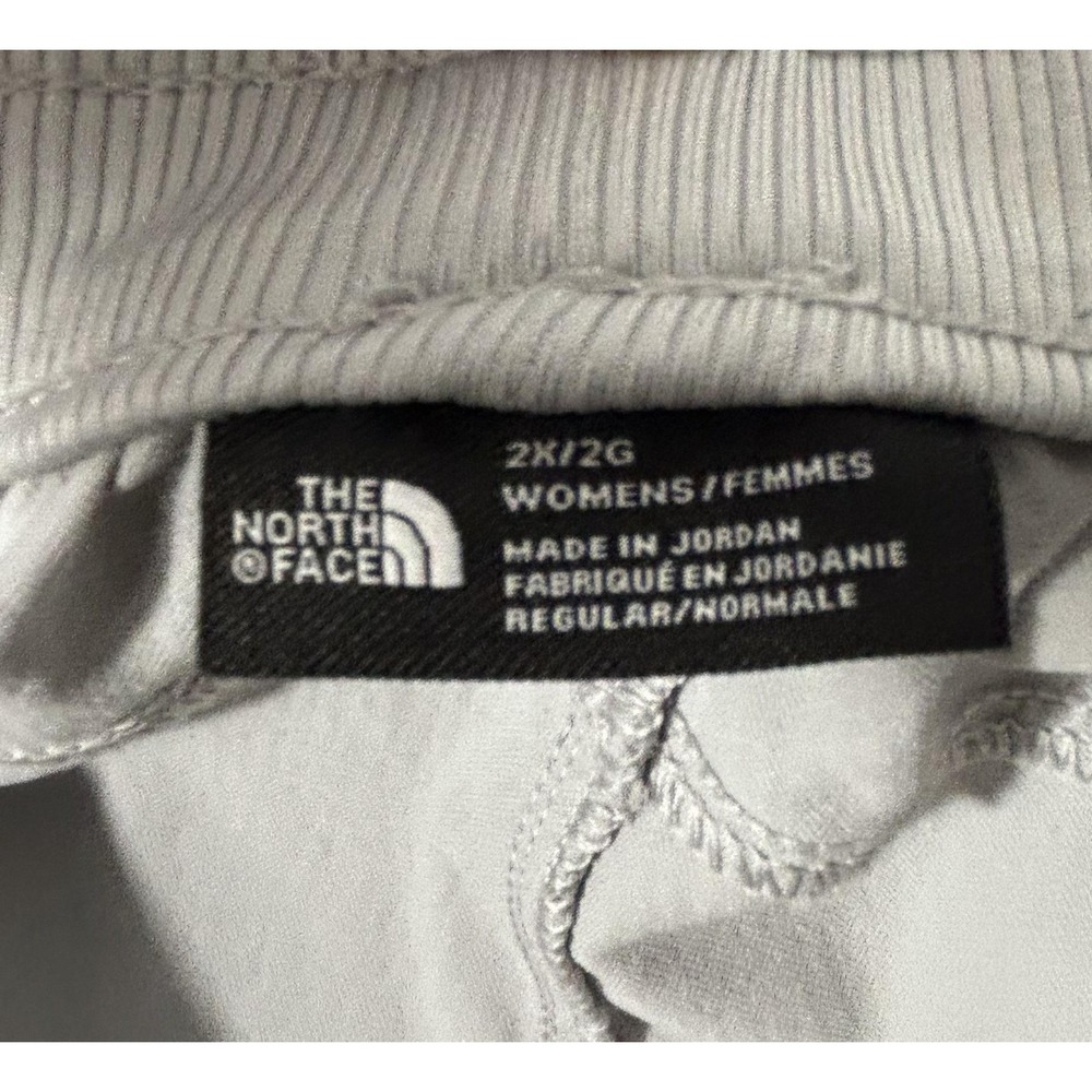 The North Face Pants Womens 2X Gray Track Elastic Waist Zip Pockets Hiking - Picture 6 of 11